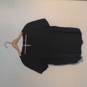 J. Crew Silk Blouse, black, medium